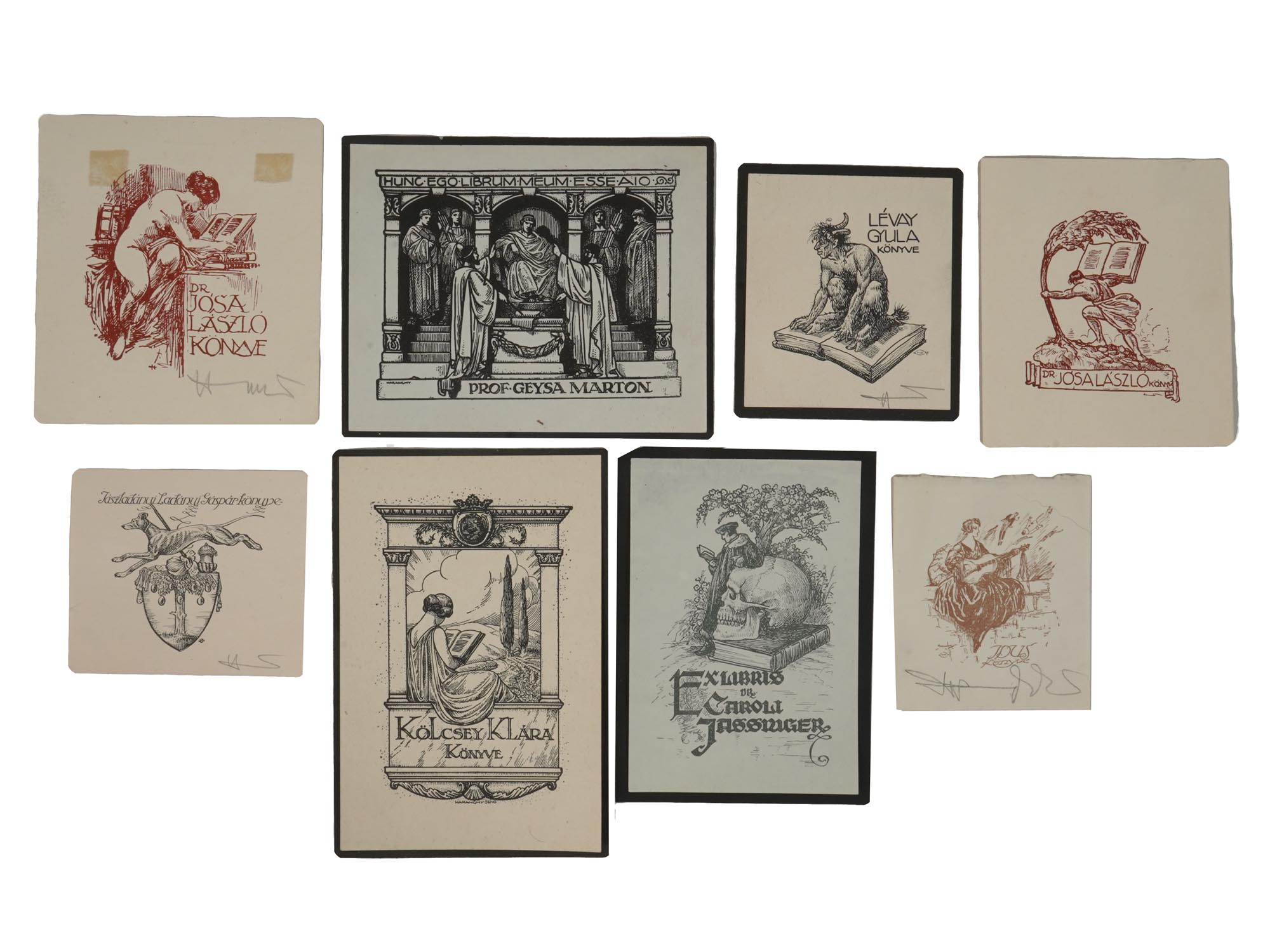 1920S BOOK PLATES BY HARANGHY JENO WITH CATALOGS PIC-1